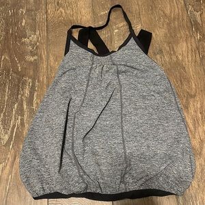 LuluLemon Awareness‎ Double Layer Grey Tank Built in Bra 4